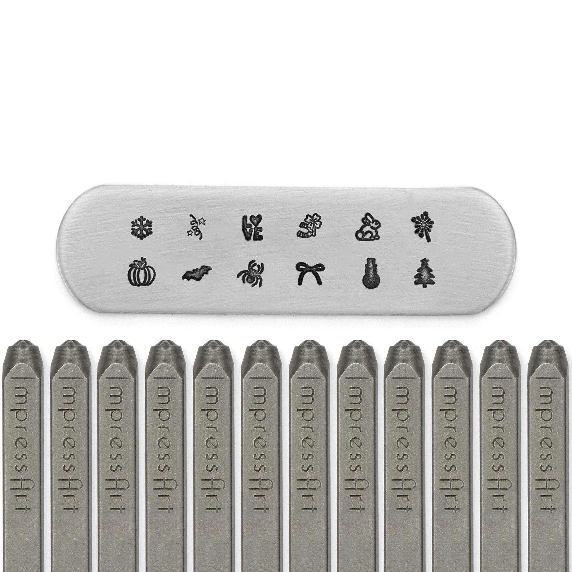 ImpressArt® 3mm & 4mm Seasonal Metal Stamps Pack